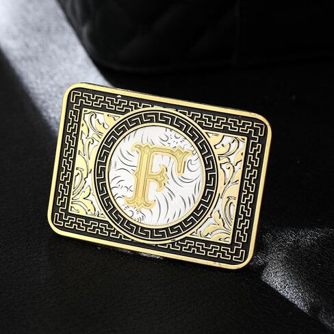 Western Belt Buckle Initial Letters ABCDEFG to Z Cowboy Rodeo Belt Buckles for Men Women Cowboy Cowgirl in Saudi Arabia