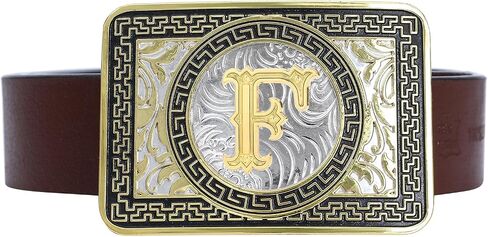 Western Belt Buckle Initial Letters ABCDEFG to Z Cowboy Rodeo Belt Buckles for Men Women Cowboy Cowgirl in Saudi Arabia