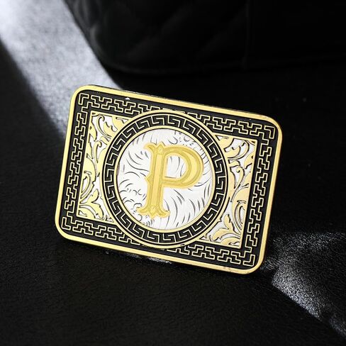 Western Belt Buckle Initial Letters ABCDEFG to Z Cowboy Rodeo Belt Buckles for Men Women Cowboy Cowgirl in Saudi Arabia