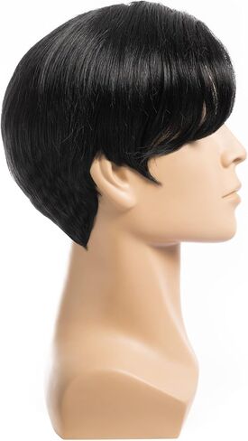 FESTIVAL PARTY Blonde Super Star Short Wig, for Men and Women, Heat Resistant Fiber Synthetic, Costume Halloween Cosplay and Party in Saudi Arabia