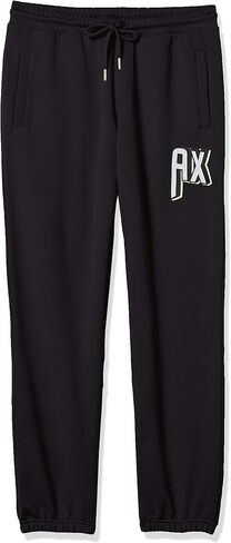 A|X ARMANI EXCHANGE mens 90's Throwback Logo Drawstring Sweatpants, Black, Large US in Saudi Arabia