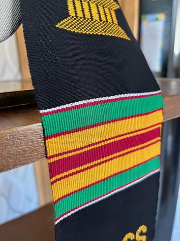 Ovaltag Nursing Graduation stole / Kente Sash, Class of 2023 RN with Medical logo, Blue, Blue in Kuwait