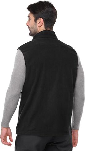 Outdoor Ventures Men's Full-Zip Polar Fleece Vest Outerwear Lightweight Warm Casual Sleeveless Jacket for Fall & Winter in Kuwait