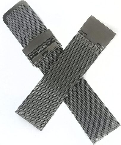 سوار ساعة بديل من الفولاذ المقاوم للصدأ من NZZXTO لساعات Skagen Bering للجنسين مع برغي، يناسب مقاسات أكثر in Kuwait