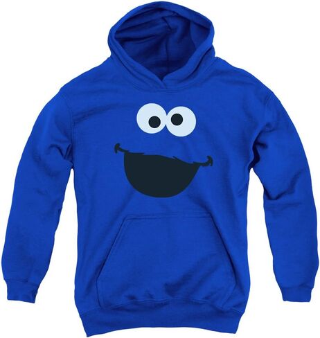 Sesame Street Grover Youth Kids Boys & Girls Hoodie & Stickers, Blue in Saudi Arabia
