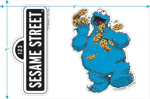 Sesame Street Grover Youth Kids Boys & Girls Hoodie & Stickers, Blue in Saudi Arabia