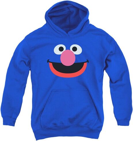 Sesame Street Grover Youth Kids Boys & Girls Hoodie & Stickers, Blue in Saudi Arabia
