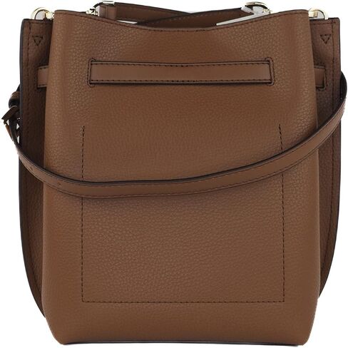 Michael Kors Emilia Small Drawstring Bucket Bag In (Luggage/Gold) in Saudi Arabia