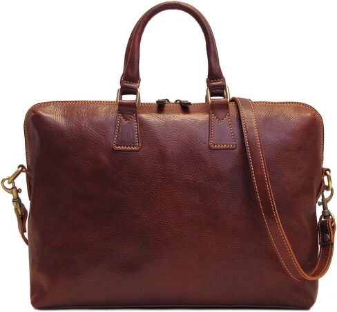 Floto Milano Slim Brown Briefcase Attache Lap-top Case in Saudi Arabia