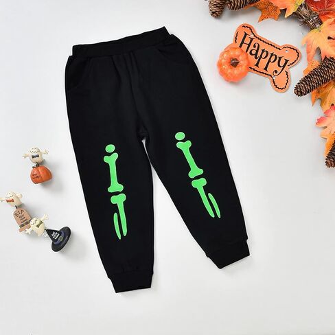 HIHA Toddler Boys Halloween Outfit Nightmare Mummy Skeleton Pullover Sweatshirt Tops Pant Christmas Clothing Set in Kuwait