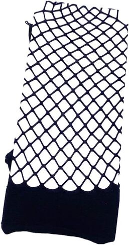 Dzrige Women's Nurse Cosplay Costume - Fishnet Thigh High Tights Fish Net Elastic Stockings (Black) in Saudi Arabia
