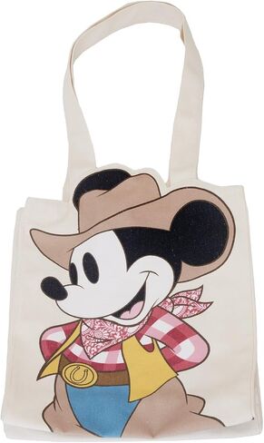 Loungefly Western Mickey Mouse Canvas Tote Bag Mickey Mouse Bags in Saudi Arabia