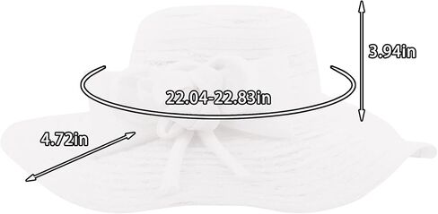 Haoohu Women's Church Derby Hat Wide Brim Straw Bucket Hat Wedding Dress Hat Fascinator Bridal Beach Sun Protective Hat in Saudi Arabia