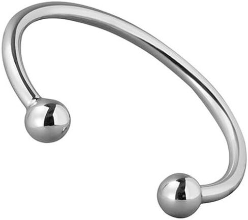 VN Jewelry Men's Silver Torque Bangle | Heavy Solid 925 Sterling Silver Torque Bangle Bracelet - Silver Bangle For Men 35.2 grams in Saudi Arabia