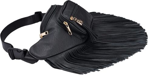 Solene Fringe Waist bag for women with Multi Zipper Pockets in Kuwait