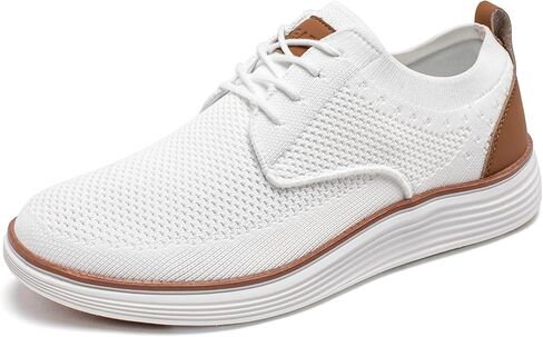 حذاء رياضي رجالي من GUBARUN ذو شبكة أوكسفورد خفيف الوزن برباط كاجوال للعمل in Kuwait