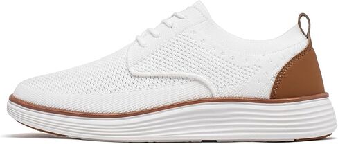 حذاء رياضي رجالي من GUBARUN ذو شبكة أوكسفورد خفيف الوزن برباط كاجوال للعمل in Kuwait