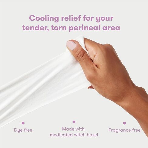 Frida Mom Witch Hazel Cooling Pad Liners (24ct) + Frida Mom Postpartum Pads, Leak Proof Maxi Pads (18ct)| Postpartum Essentials in Saudi Arabia