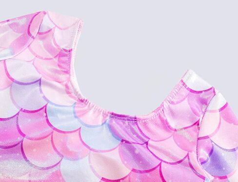 يوتار للفتيات الجمباز 2 حزمة تراجع الزي حجم 10-12 سنة البريق روز الصغار الصغار كم طويل داخلية لامعة مقياس السمكة الرياضية ارتداءها in Kuwait