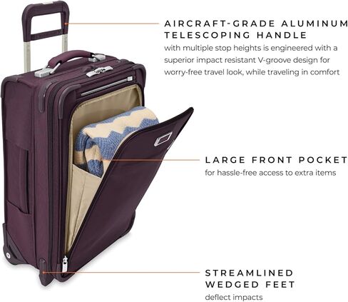 Briggs & Riley Baseline Uprights، Plum، 22 بوصة، حقيبة أساسية أساسية in Kuwait