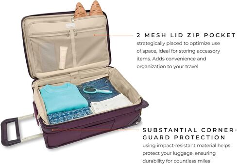 Briggs & Riley Baseline Uprights، Plum، 22 بوصة، حقيبة أساسية أساسية in Kuwait