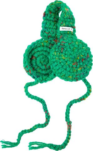 OSOPLAY Handmade Knitted Soft Winter Warm Adjustable Handband Ear Warmer Foldable Earmuffs in Kuwait