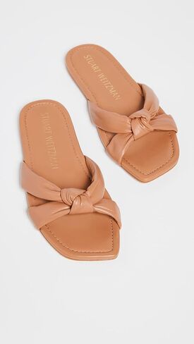 Stuart Weitzman Women's Playa Knot Flat Slides in Saudi Arabia