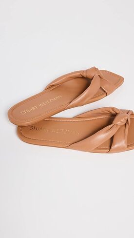Stuart Weitzman Women's Playa Knot Flat Slides in Saudi Arabia