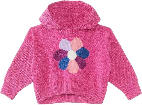 Hatley Girl's Flower Power Pullover Sweater Hoodie (Toddler/Little Kids/Big Kids) in Saudi Arabia