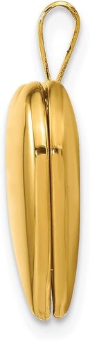 Lex & Lu 14k Gold Filled Satin and Polished 2-Frame 15mm Heart Locket in Saudi Arabia