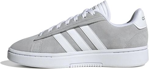 adidas Women's Grand Court Alpha Sneaker, Grey/White/Silver Metallic, 11 in Saudi Arabia