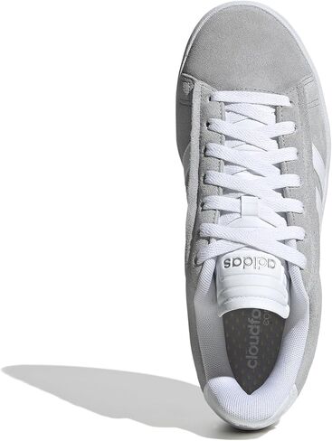 adidas Women's Grand Court Alpha Sneaker, Grey/White/Silver Metallic, 11 in Saudi Arabia