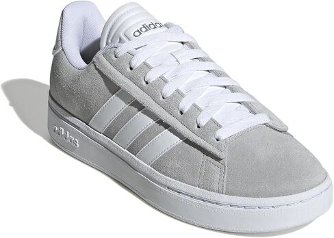 adidas Women's Grand Court Alpha Sneaker, Grey/White/Silver Metallic, 11 in Saudi Arabia