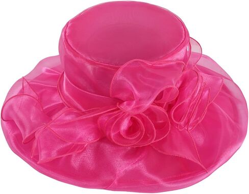 Kentucky Derby Hat for Women Organza Fascinator Tea Party Wedding Church Dress Hats in Saudi Arabia