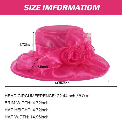 Kentucky Derby Hat for Women Organza Fascinator Tea Party Wedding Church Dress Hats in Saudi Arabia