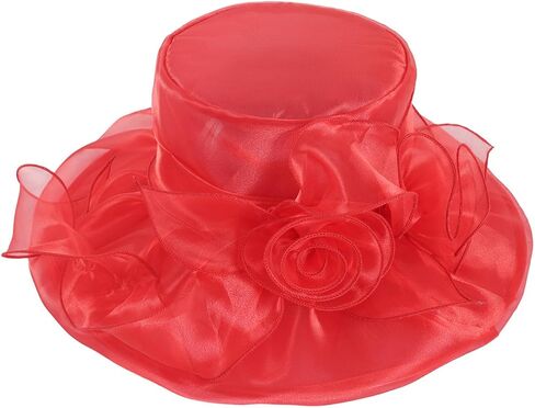 Kentucky Derby Hat for Women Organza Fascinator Tea Party Wedding Church Dress Hats in Saudi Arabia