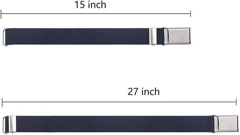 ZoneStar Fashion Boys Girls Kids and Baby Magnetic Belt Adjustable Elastic Dress Stretch Belt with Silver Buckle in Saudi Arabia