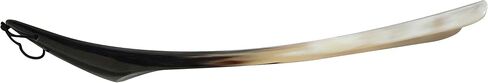 Authentic Handcrafted Natural Real Shoe Horn Made with Real Horn Long Handled with Leather Loop 17" in Saudi Arabia