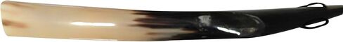 Authentic Handcrafted Natural Real Shoe Horn Made with Real Horn Long Handled with Leather Loop 17" in Saudi Arabia