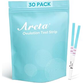 Areta Ovulation & Pregnancy Test Strips: 70 Ovulation Strips & 20 Pregnancy Tests Combo Kit | Accurate at-Home Fertility Tracker | Highly Sensitive Early Pregnancy Detection | 70 LH + 20 HCG