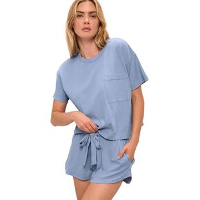 Eberjey Women's Aloe Infused Cotton-The Short Sleeve Tee