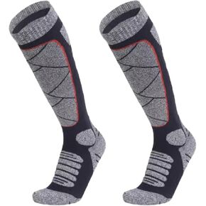 1 Pairs Men/Women Long ski socks thermal Cotton Winter sports socks for Skiing Snowboarding Hunting Outdoor