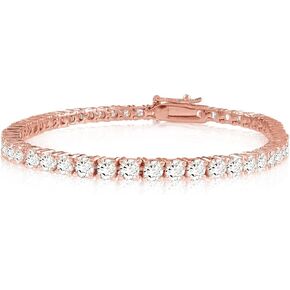 14K White Gold Diamond Tennis Bracelet 4 Prong Value Plus Collection