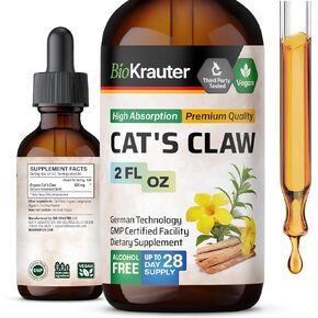 Cat's Claw Tincture 2 Fl. Oz - Cat's Claw Extract for Joint Support, Immune Support Supplement - Organic Cat's Claw Liquid Drops Uncaria Tomentosa