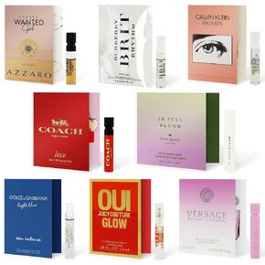 Infinite Scents Perfume Sampler Set for Women: 12 High-End Designer Perfumes + Expert Scent Guide + Deluxe Velvet Gift Pouch for Girlfriend, Wife, Mother