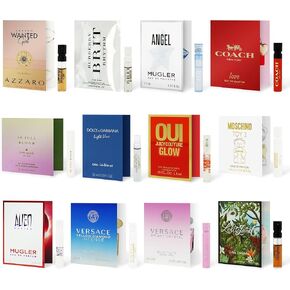 مجموعة عينات عطور Infinite Scents للنساء: 12 عطرًا فاخرًا + دليل روائح الخبراء + حقيبة هدايا مخملية فاخرة للصديقة والزوجة والأم in Kuwait