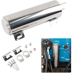 3"x9" Universal Radiator Overflow Tank,Stainless Steel Coolant Overflow Tank 32 OZ