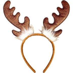 Needzo Reindeer Antlers Headband Christmas Party Accessory, 7 1/2 Inch