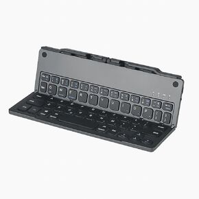 ZZR SEVEN Foldable Bluetooth Keyboard, Portable Keyboard with Big Touchpad, Travel Keyboard Compatible with Windows iOS Android Ipad Laptop and Tablet, B066T