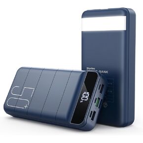 Morfec Power Bank Fast Charging 50000mAh - 22.5W Portable Charger USB C Quick Charge with 4 Outputs & 3 Inputs LED Display Huge Capacity External Battery Pack for iPhone, Samsung, iPad etc